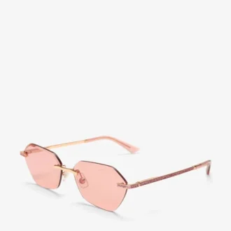 Abby – Sonnenbrille in Rosa mit geometrischer Silhouette