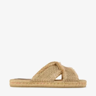 Aciel Sandale Flache Sandalen aus gewebtem Stoff