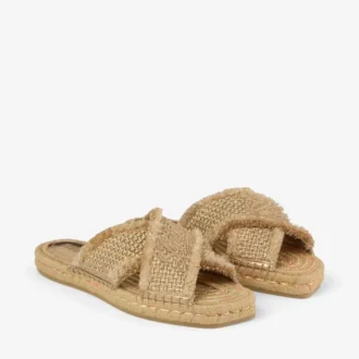 Aciel Sandale Flache Sandalen aus gewebtem Stoff