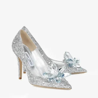 Alia Pumps mit spitzer Zehenpartie und Kristallbesatz