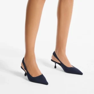 Amel 50 Marine Wildleder-Slingbacks