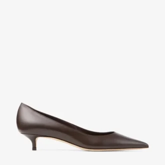 Amelia 35 Pumps aus schokoladenbraunem Kalbsleder