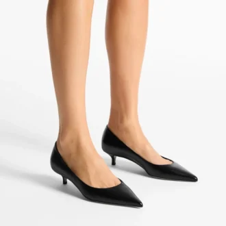 Amelia 35 Pumps aus schwarzem Kalbsleder