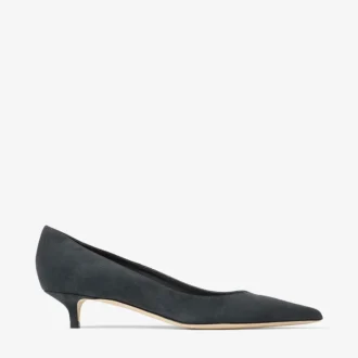 Amelia Pumps aus graphitfarbenem Wildleder