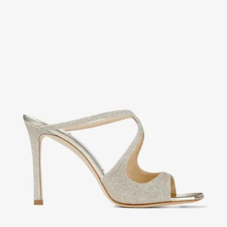 Anise 95 Mules in Platin-Eis-Glitzer