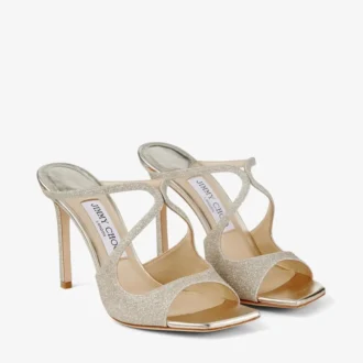 Anise 95 Mules in Platin-Eis-Glitzer