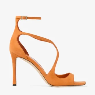 Azia 95 Sandalen aus Wildleder in Sunset Orange