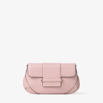 Bar-Geldbörse mit Kette Geldbörse aus rosa Biker-Leder mit Kette