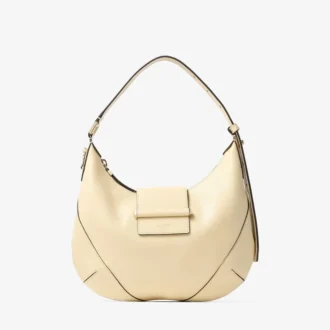 Bar Hobo Small Buttermilk Biker-Leder-Umhängetasche
