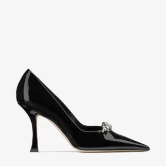 Belinda Pumps 90 Pumps aus schwarzem Lackleder