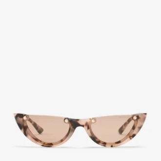 Beth Pink Havana Cat-Eye-Sonnenbrille