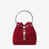 Bon Bon-Tasche aus rubinrotem Samt