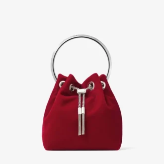 bon bon tasche aus rubinrotem samt 1 330x330 - Bon Bon-Tasche aus rubinrotem Samt