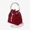 Bon Bon-Tasche aus rubinrotem Samt