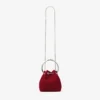 Bon Bon-Tasche aus rubinrotem Samt