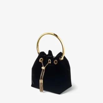 Bon Bon Tasche aus schwarzem Samt