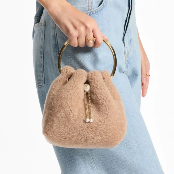 Bon Bon Toffee Beuteltasche mit Metallgriff