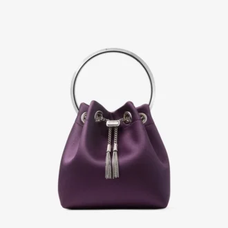 Bon Bon Winter Bloom Satin-Handtasche mit Metallarmband
