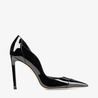 Brigitte 100 Pumps aus schwarzem Lackleder