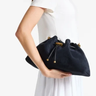 Cinch Medium Marine Suede Schultertasche