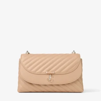 Curve Cross Body Medium Chai – Gesteppte Umhängetasche aus Biker-Leder