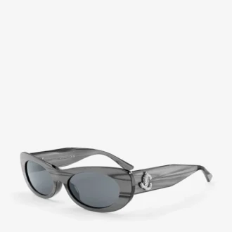 Danny Black Striped Oval Sonnenbrille