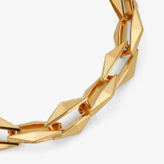 Diamantkette Diamantkette mit Goldfinish