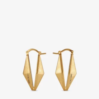 Diamantkette-Ohrringe in Goldoptik