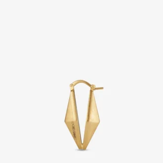 Diamantkette-Ohrringe in Goldoptik