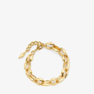 Diamantkettenarmband Diamantkettenarmband mit Goldfinish