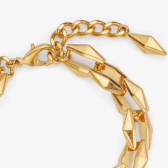 Diamantkettenarmband Diamantkettenarmband mit Goldfinish