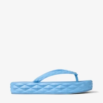 Diamond-Flip-Flops aus staubblauem Gummi