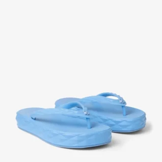 Diamond-Flip-Flops aus staubblauem Gummi
