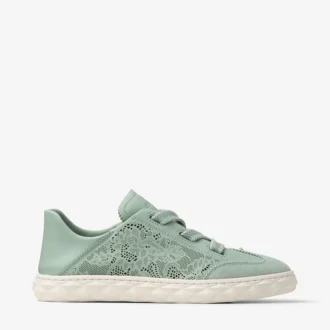 Diamond Light Flex F – Low-Top-Sneaker aus Verde-Ledermix und perforiertem Leder