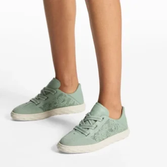 Diamond Light Flex F – Low-Top-Sneaker aus Verde-Ledermix und perforiertem Leder
