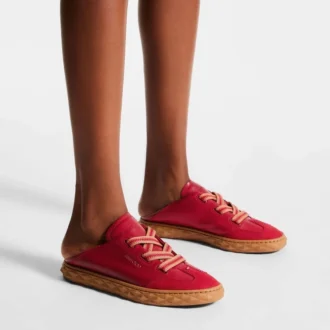 Diamond Light Flex F Rubinrote Ledersneaker