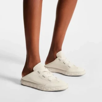 Diamond Light Flex F Sneaker aus Latte-farbener Ledermischung
