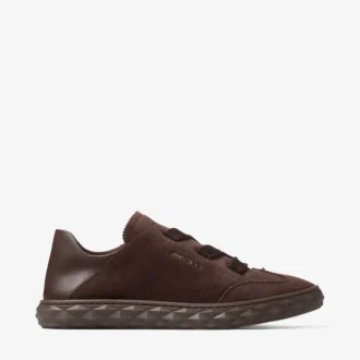Diamond Light Flex F Sneakers aus schokoladenbraunem Wildleder und Leder