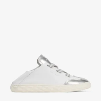 Diamond Light Flex F Sneakers aus silbermetallischem Nappaleder
