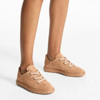 Diamond Light Flex F Toffee – Low-Top-Sneaker aus Wildleder- und Ledermix