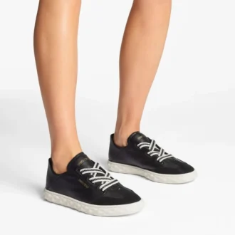 Diamond Light Flex F Turnschuhe aus schwarzem Leder