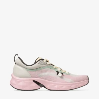 Diamond Run F Moon and Rose Knit Jacquard Mix Sneaker