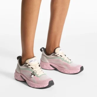 Diamond Run F Moon and Rose Knit Jacquard Mix Sneaker