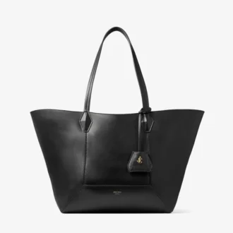 Diamond Tote Medium – Schwarze Kalbsleder-Tasche