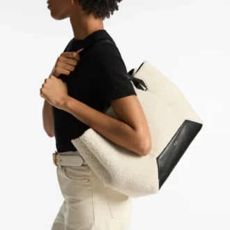 Diamond Tote Medium – Tote-Tasche aus naturbelassenem Lammfell