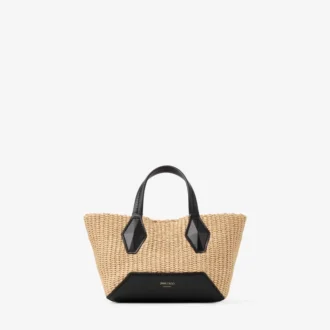 Diamond Tote Mini – Tote-Bag aus natürlicher Raffia