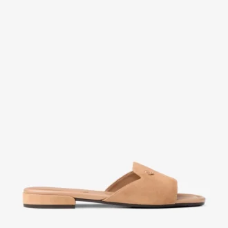 Dina Flat Toffee Wildleder-Ballerinas