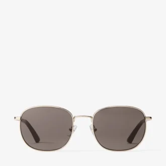 Dune Sonnenbrille aus Metall in Hellgold und Dunkelbraun