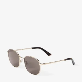Dune Sonnenbrille aus Metall in Hellgold und Dunkelbraun
