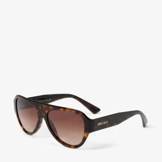 Eira Brown Havana Pilotenbrille